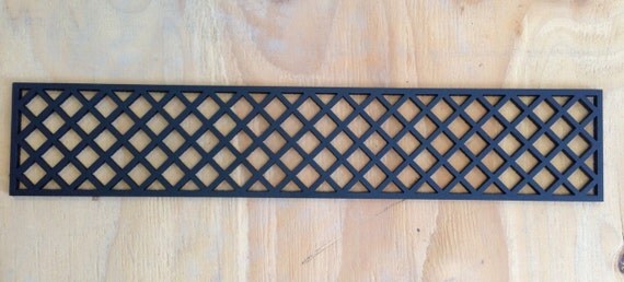 Decorative vent covers HVAC register powder coated black