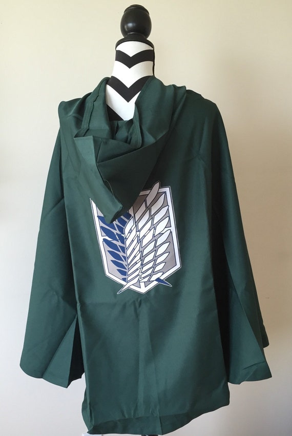 Attack on Titan cloak cape in green Shingeki no by DoublePheonix