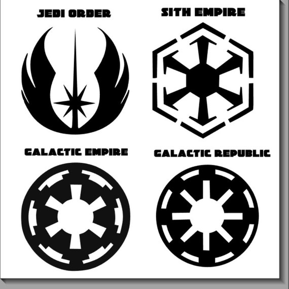 Star Wars logos and symbols Vinyl Decals