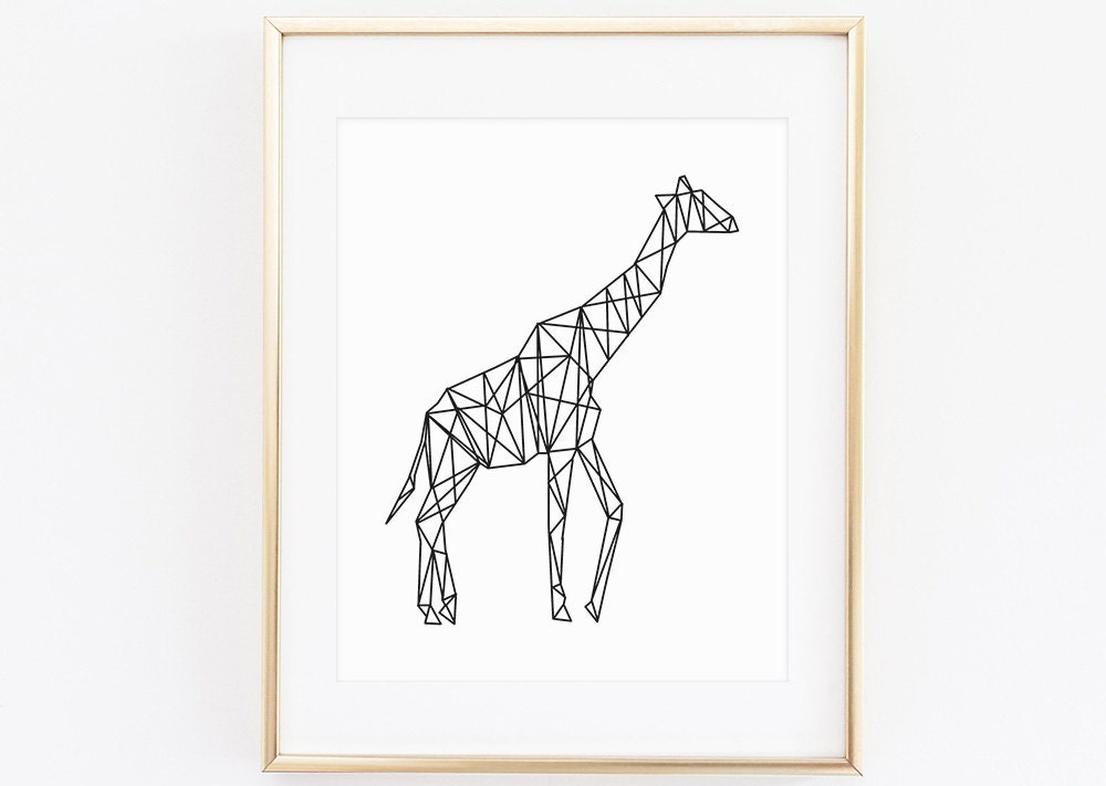 giraffe polygon art digital printgeometric print geometric giraffe polygon art digital printgeometric print geometric