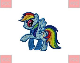 My Little Pony Full Stiches Machine EmbroideryDesign in 2 sizes **INSTANT DOWNLOAD**