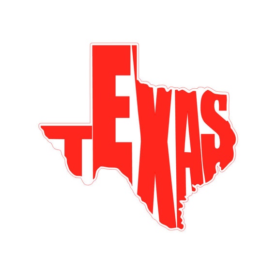 Texas Vinyl Decal by JustSwankyEnough on Etsy