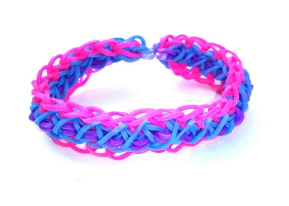 Bisexual Flag, loom bracelet, party favor, friendship bracelet, costume ...