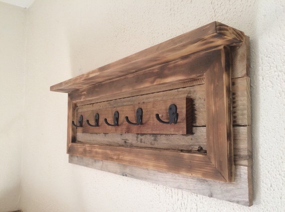 Coat rack rustic farm style. by ColbryCustoms on Etsy