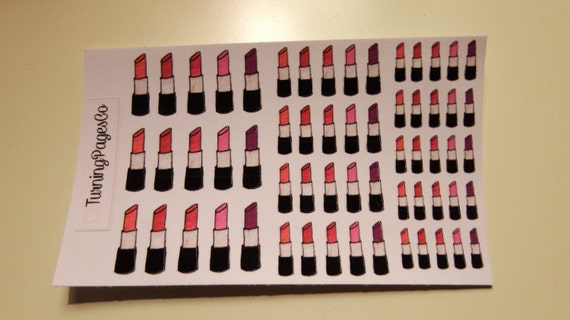 Lip Stick Planner Stickers