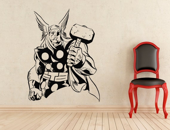 Thor Stickers Wall Vinyl Decals Home Interior Murals Art