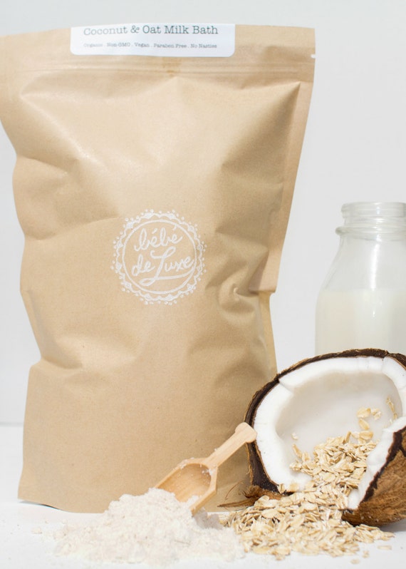 Coconut & Oat Milk Bath. Coconut Milk by BebeDeLuxeLuxuryBaby