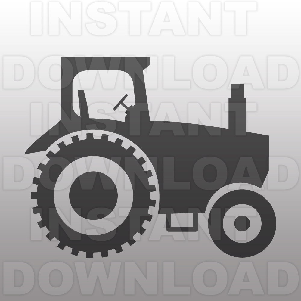 Download Farm Tractor SVG File Cutting Template-Vector Clip Art for