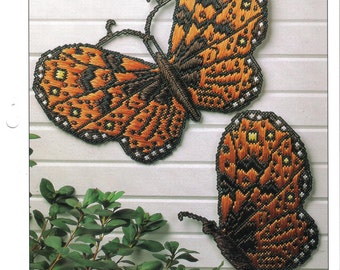 Butterfly Wall Hangings ~ plastic canvas pattern
