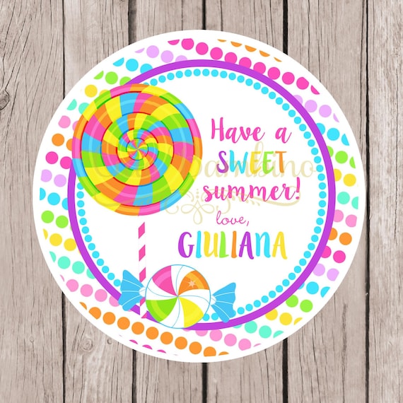 PRINTABLE Have a SWEET Summer Tags / Personalized by ciaobambino