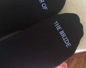 GroomSocks "Father of the Bride" Socks Best Wedding Gift, Mens Wedding Socks Gift, Groom Wedding Attire Accessory