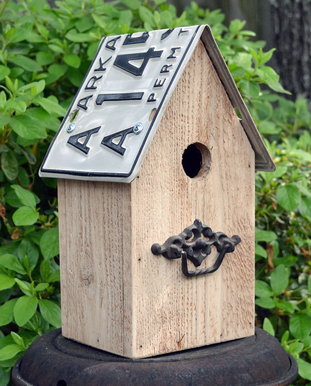 Rustic Birdhouse Primitive Birdhouse Recycled License