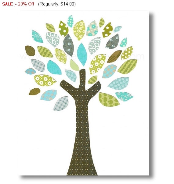 Tree nursery - Tree Of Colors print from Paris - Nursery art print - nursery decor - baby nursery print - kids art kids room decor by GalerieAnais