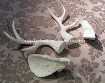 Unpainted Medium Antlers and Faun Ears