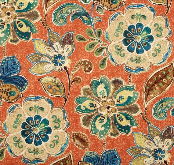 Bohemian Drapes Boho Curtain Panels Henna Orange Curtains Etsy