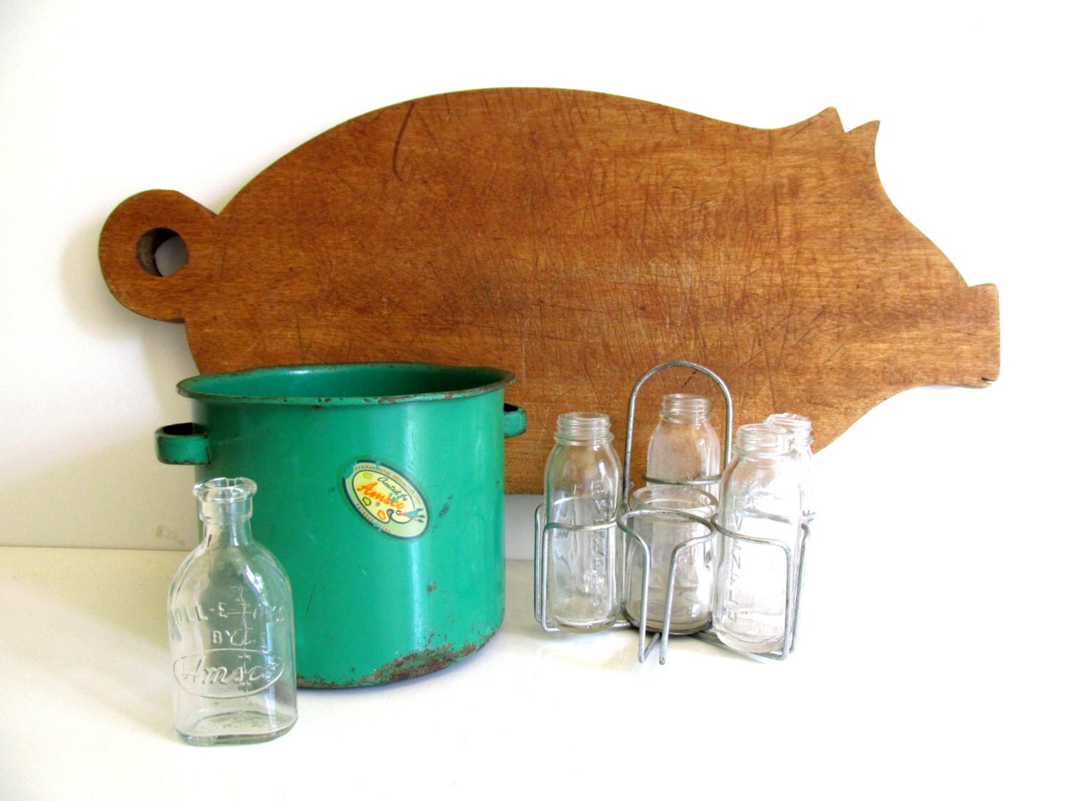 Vintage Amsco Baby Bottle Sterilizer Set 1940 Doll E Toys