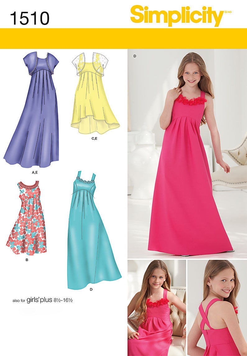 FANCY DRESS PATTERN Make Girls Prom Formal Junior