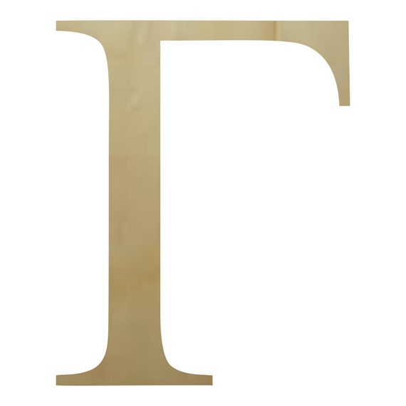 Wooden Greek Letter Gamma Paintable