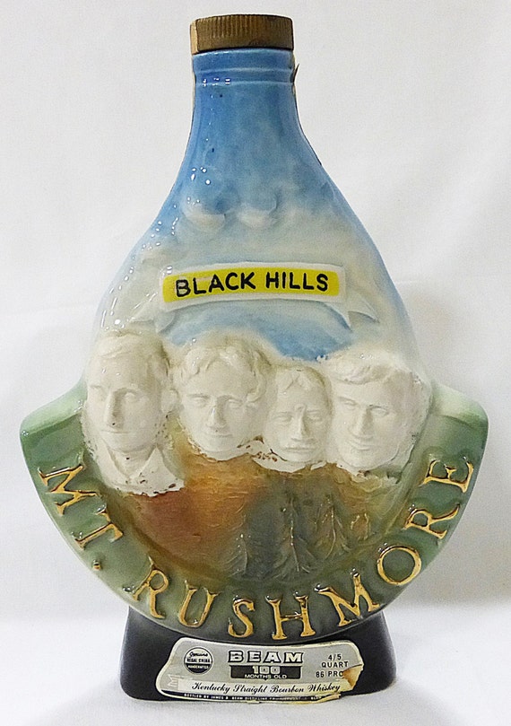 Jim Beam Mt Rushmore Decanter Black Hills South Dakota Regal