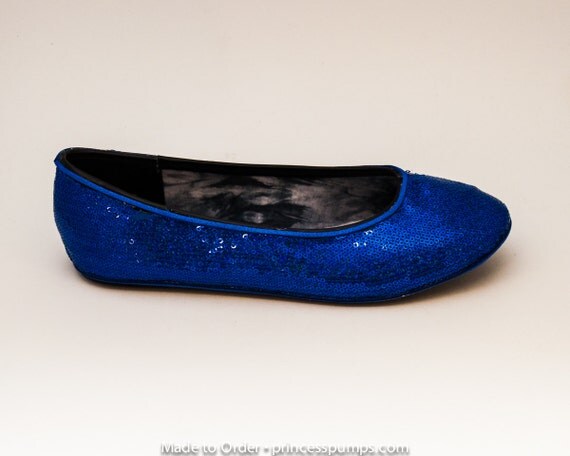 sapphire blue flats