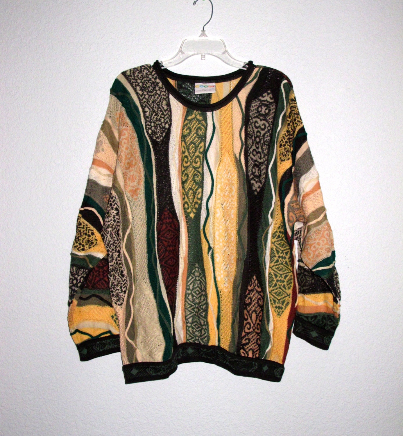 COOGI Australia Sweater size L Cotton Colorful by BlueRoseRetro