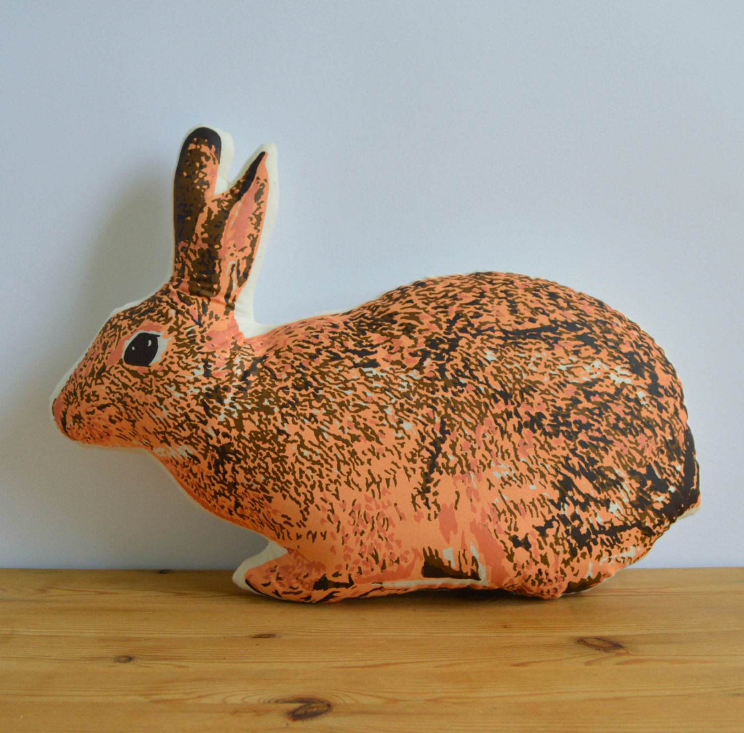 Silkscreen Bunny Pillow