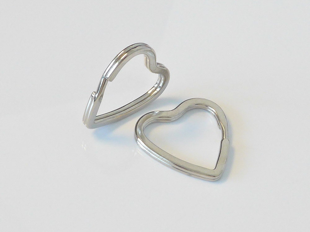 10 metal key ring heart shape split rings 32mmx30mm k55 10 10 metal key ring heart shape split rings 32mmx30mm k55 10
