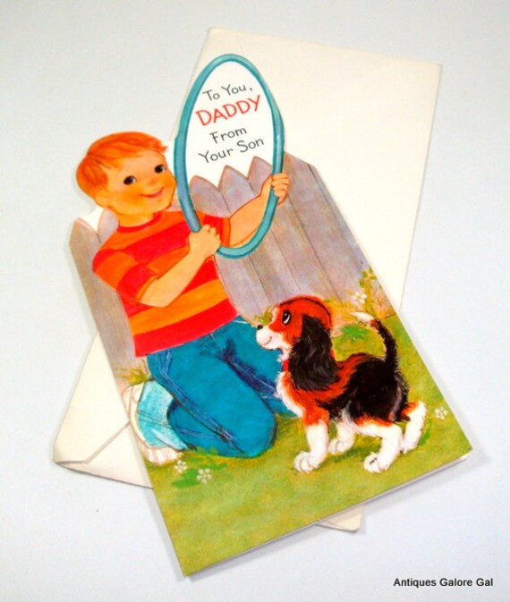 Vintage Easter Card From Son to Daddy Unused Hallmark vintage easter card from son to daddy