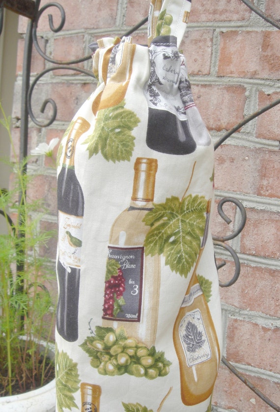 fabric wine bottle holder