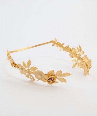 Blooming Floral Crown Greek Goddess Headband Roman Tiara