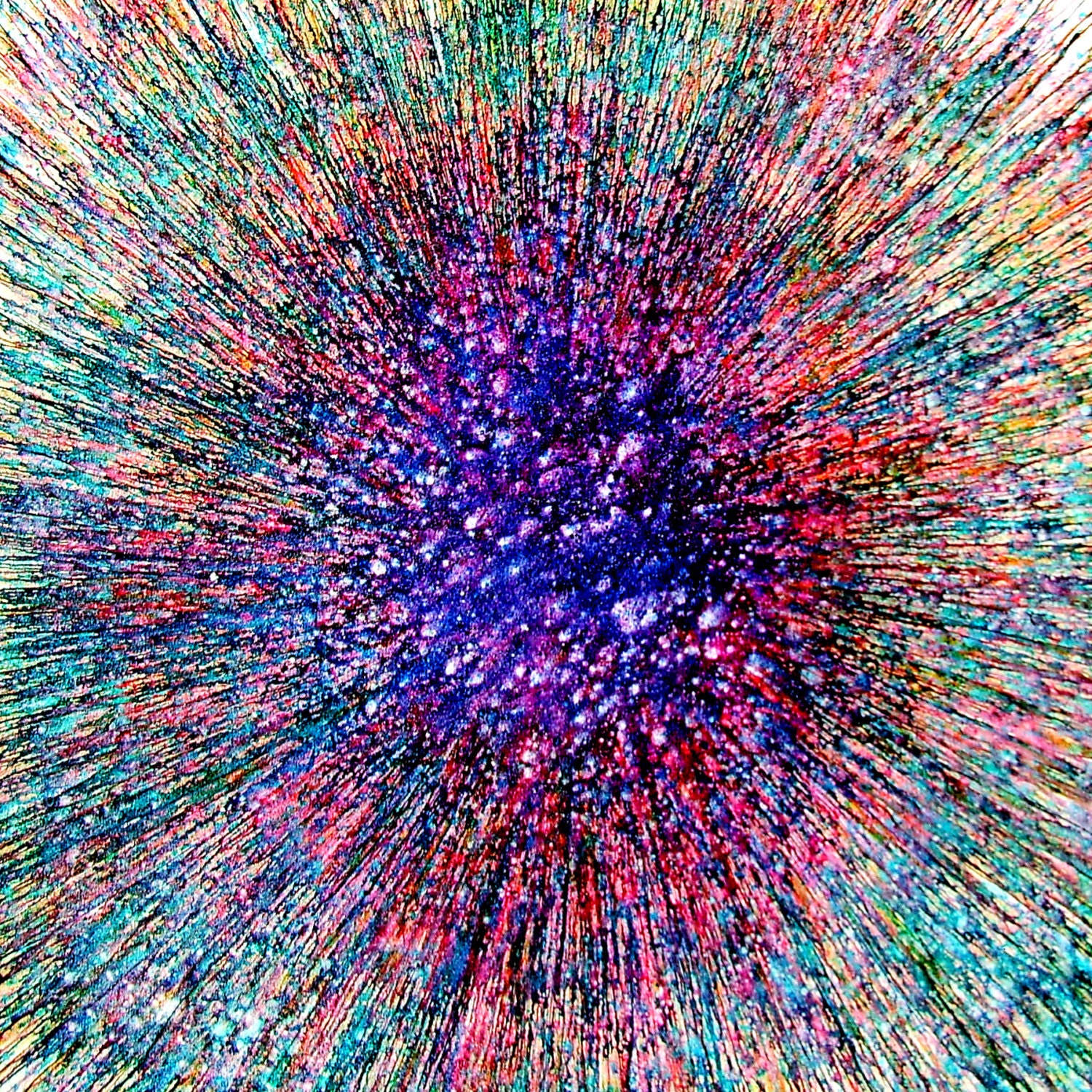 Very large modern wall art 48 x 48