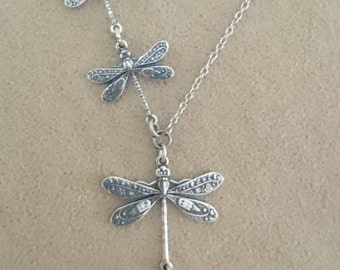 Dragonfly Necklace - Anniversary Bride Bridesmaid gift Wedding Birthday Sister Mom Daughter Photo Picture best of friends locket.