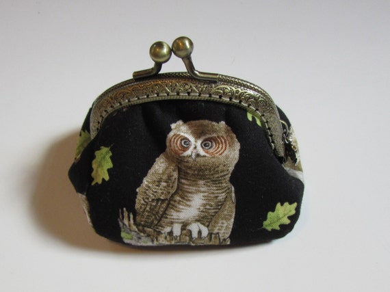 Owl Coin Purse Metal Frame Coin Purse Pouch Bags and