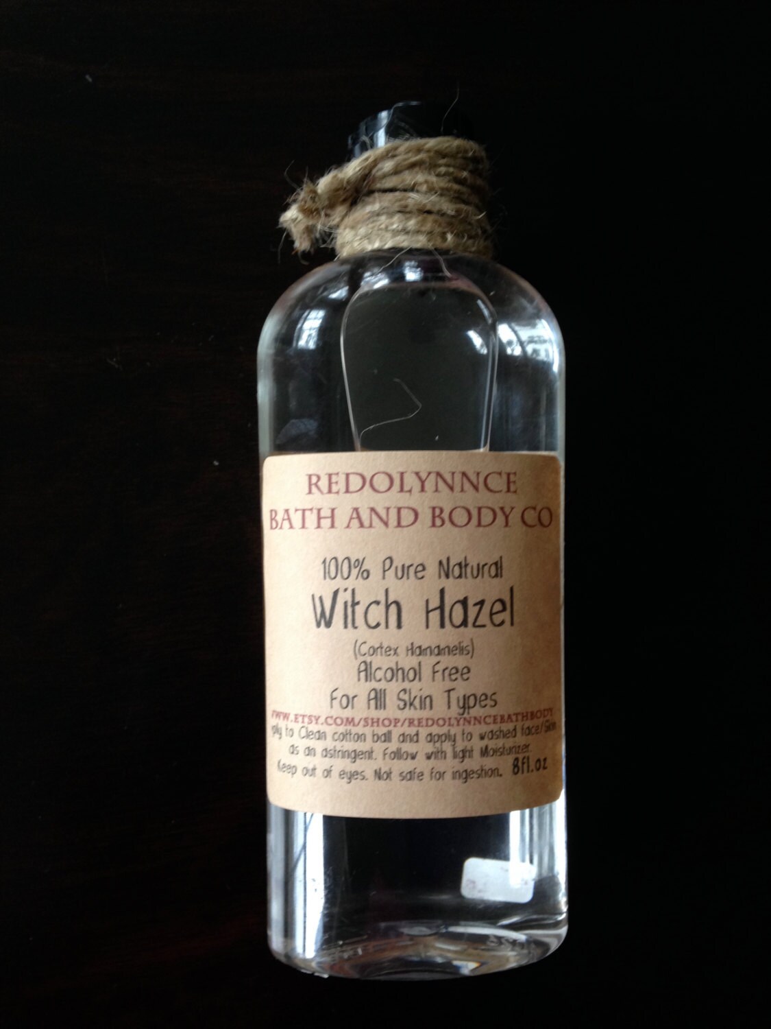 TOP SELLER All Natural Pure Witch Hazel 100 Alcohol Free