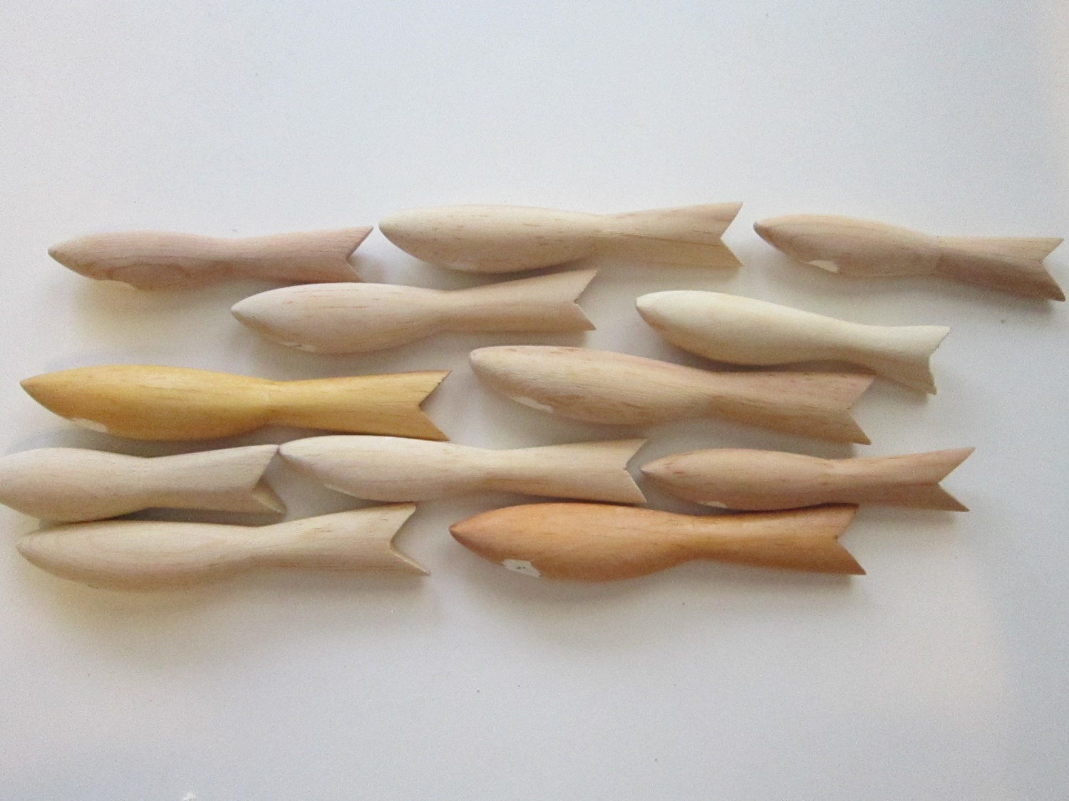 11 wood fishing lure blanks unpainted unfinished