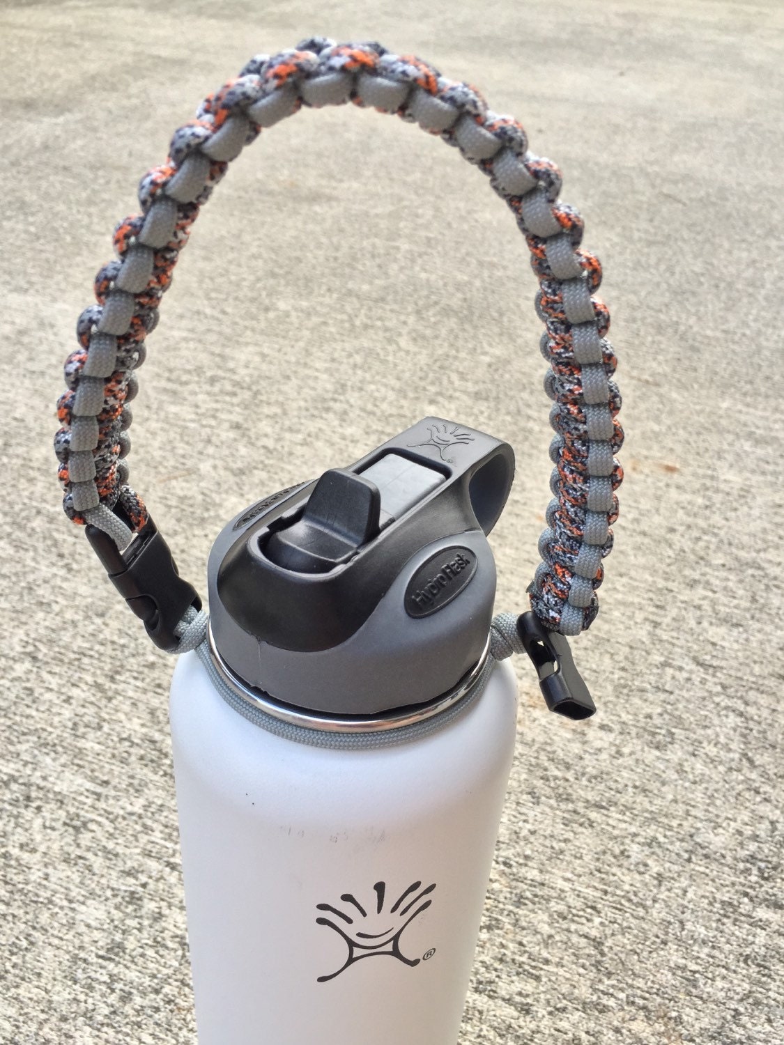 Hydroflask paracord handle Silver Rod