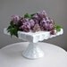 Vintage Square Milk Glass Cake Stand by Indiana, Constellation Pattern 1960s
