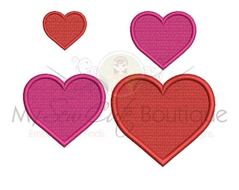 Heart Embroidery Design - 14 Sizes - Instant Download