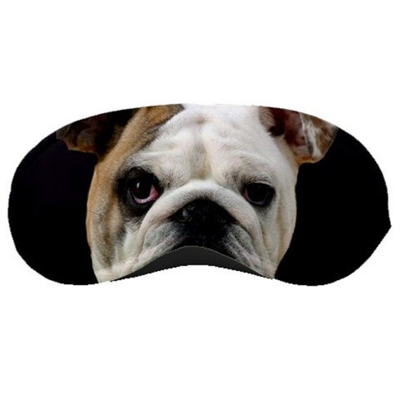 English Bull Dog sleep mask Bull dog beauty mask bull dog
