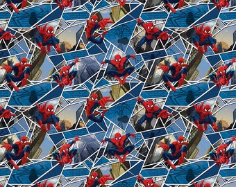 Spiderman fabric | Etsy