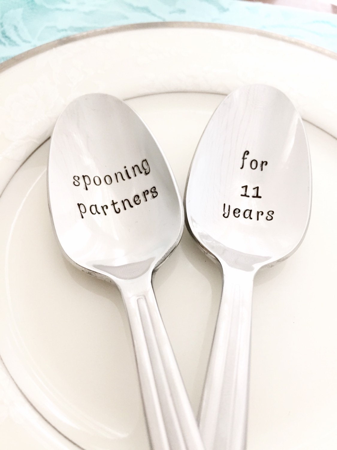 11th Anniversary Gifts Traditional
 11th anniversary t Traditional stainless steel spoons