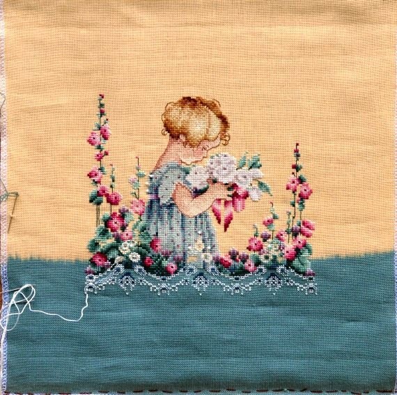 Emma's Garden with Special Treated Fabric Lavender