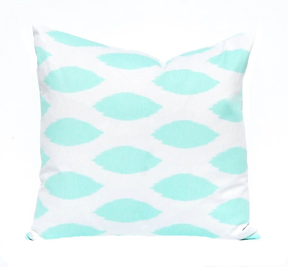 Mint Green Pillow Cover Decorative Pillow Throw Mint Pillow