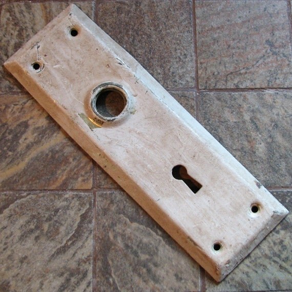 Vintage Door Knob Plate Doorknob Escutcheon No.1 by RetroCollecto