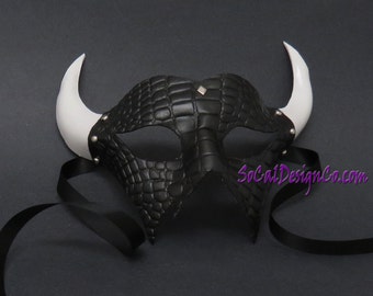 Leather Mask - Black Leather Mask - Mens Masquerade Mask - Halloween Mask - Masquerade Mask Men - Masquerade Mask - Leather Masks – Venetian