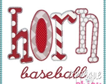 Funky Applique Font Zig Zag Instant Download