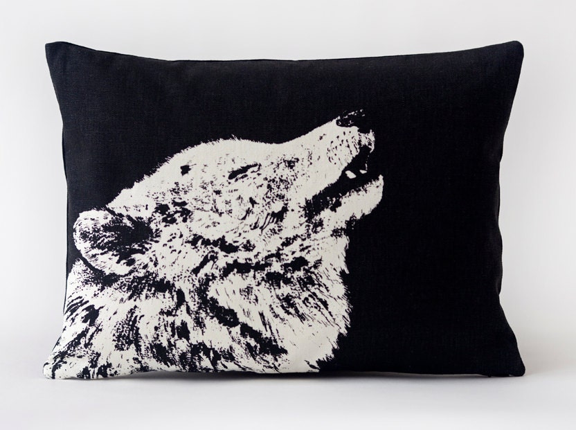 wolf shaped pillow