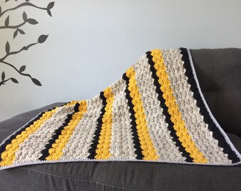 Striped Max Where the Wild Things Are Inspired Crochet Baby Blanket - by Julian Bean