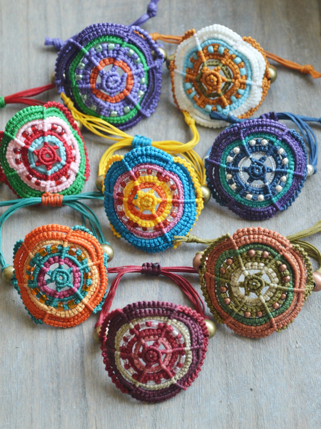 MULTICOLORED Macrame BRACELETS/ Macrame pdf tutorial