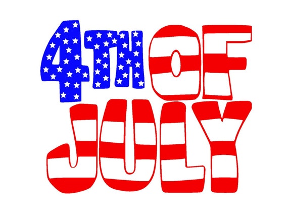 Download Fourth of July SVG or Silhouette Instant Download